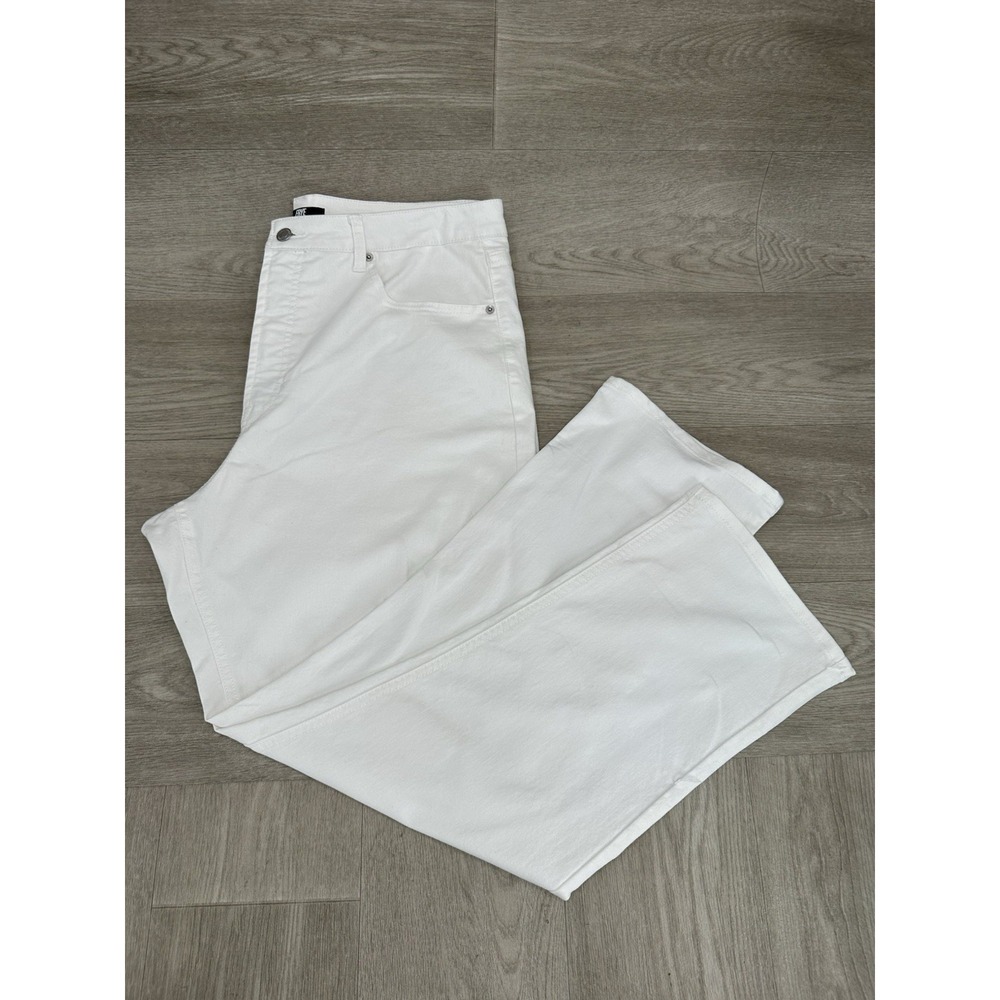 Frye Straight Leg Jeans Womens 14/32 White High Rise Stretch Denim JM133
